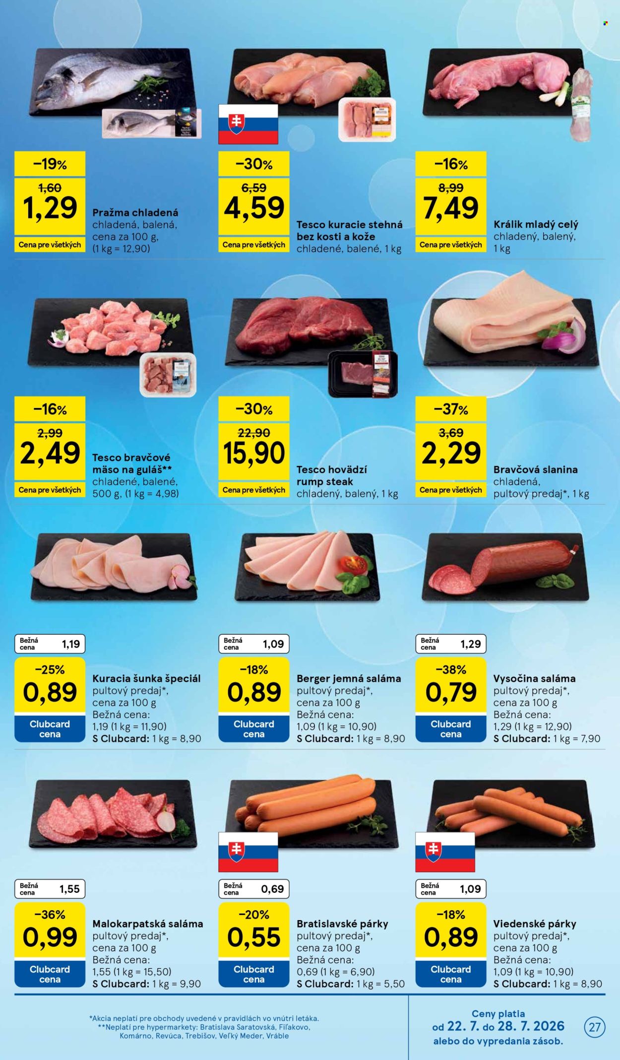 Leták TESCO - 22.7.2026 - 28.7.2026. Strana 27