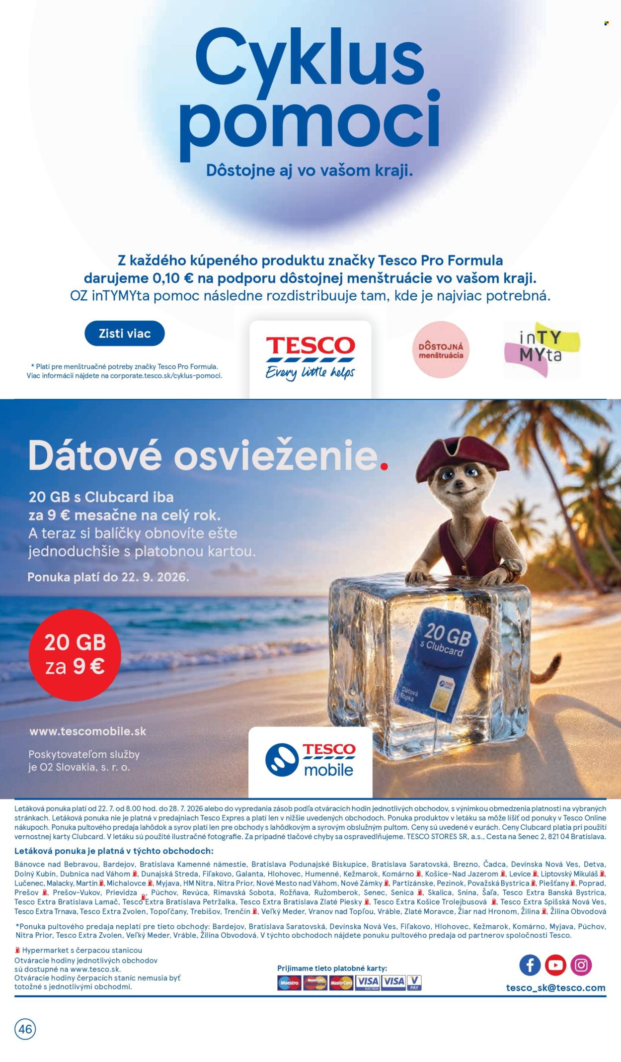 Leták TESCO - 22.7.2026 - 28.7.2026. Strana 46