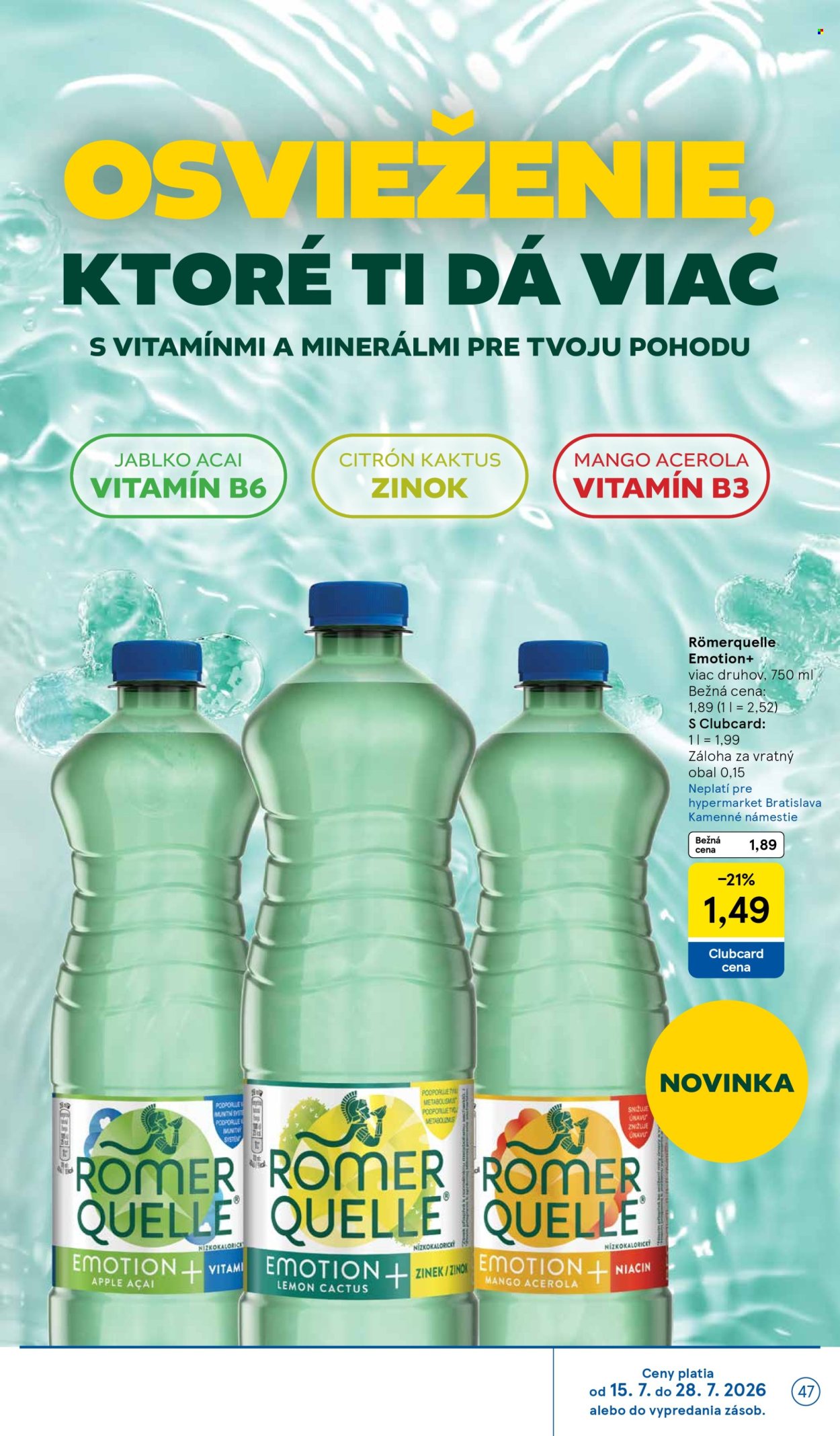Leták TESCO - 22.7.2026 - 28.7.2026. Strana 47
