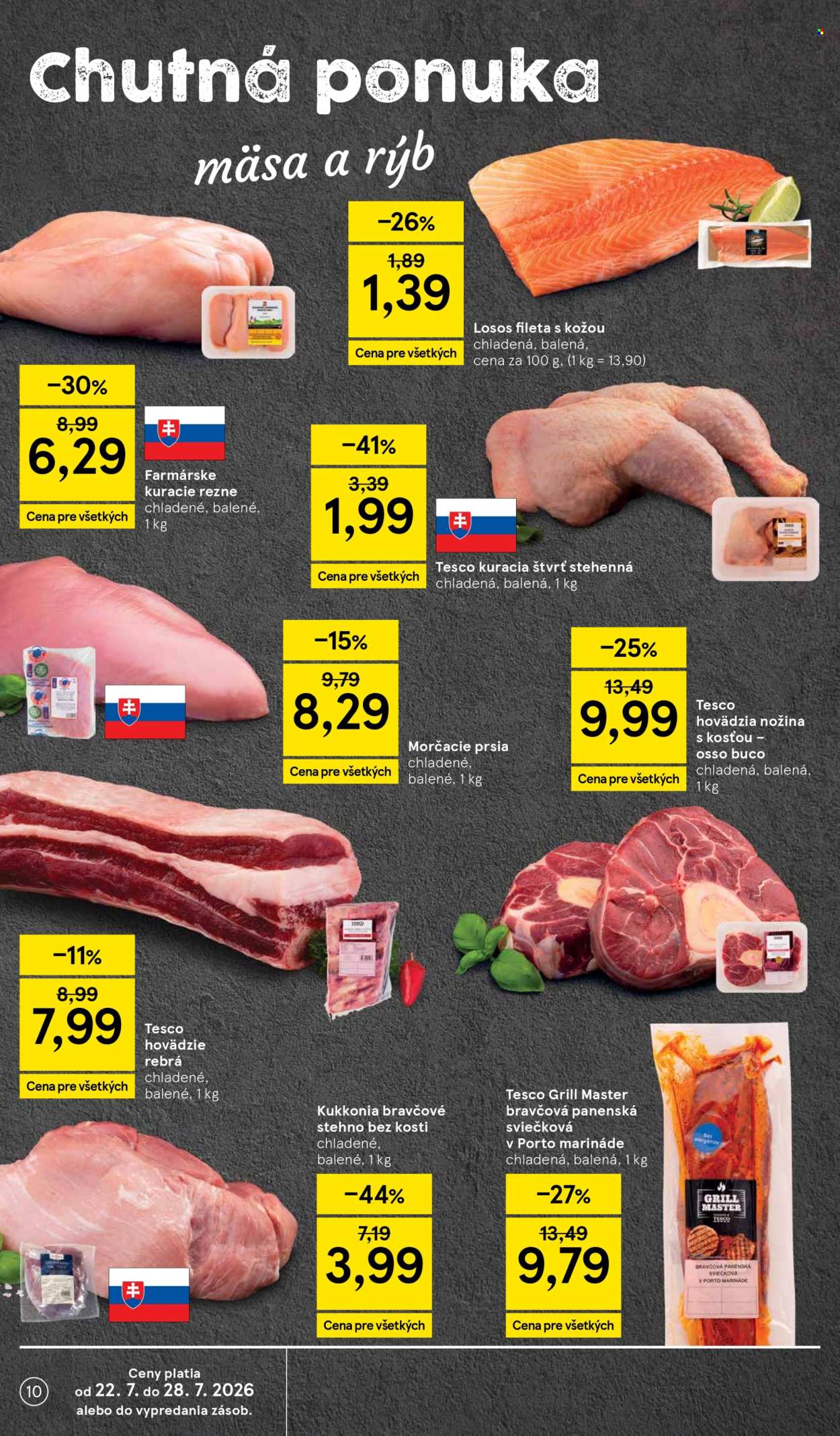 Leták TESCO supermarket - 22.7.2026 - 28.7.2026. Strana 10