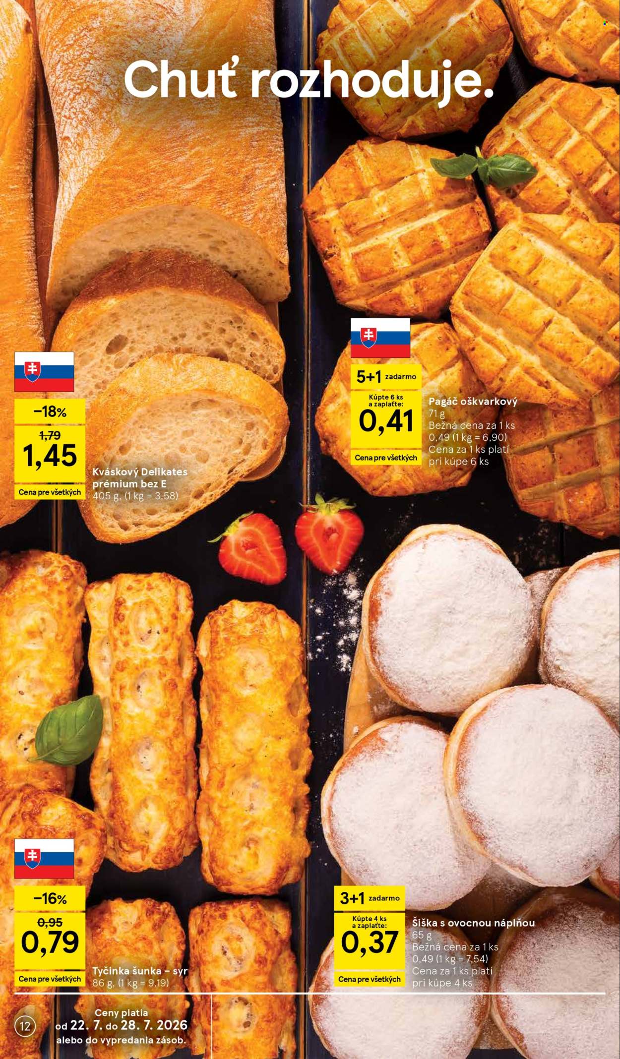 Leták TESCO supermarket - 22.7.2026 - 28.7.2026. Strana 12