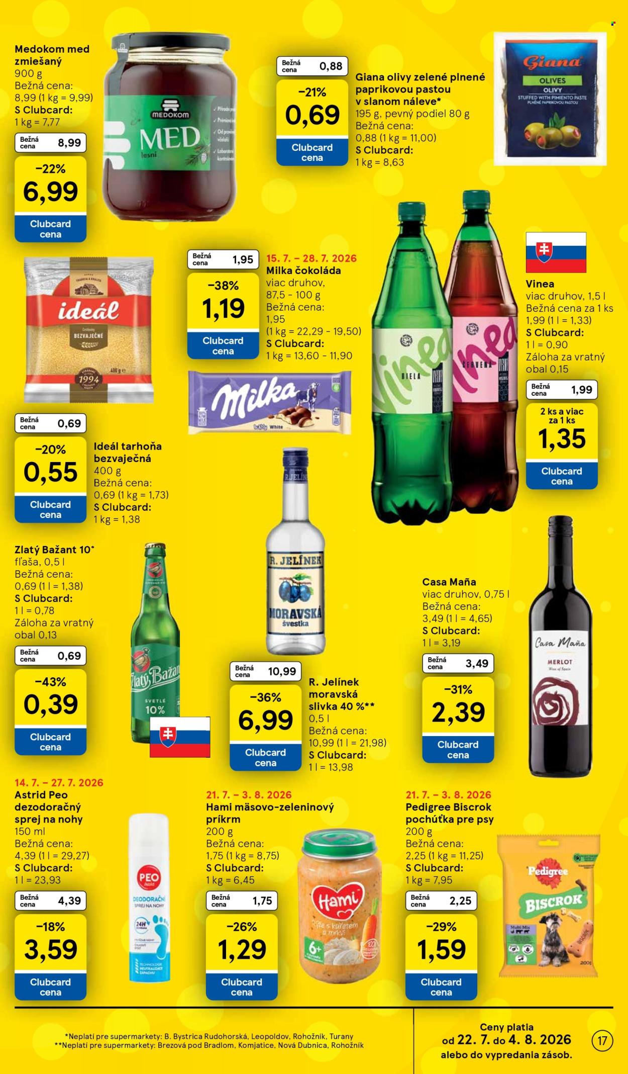 Leták TESCO supermarket - 22.7.2026 - 28.7.2026. Strana 17
