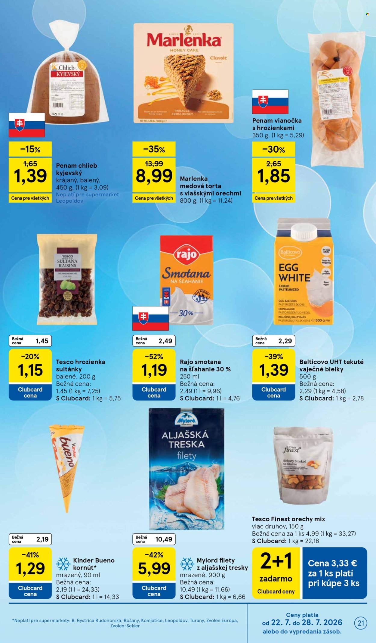 Leták TESCO supermarket - 22.7.2026 - 28.7.2026. Strana 21