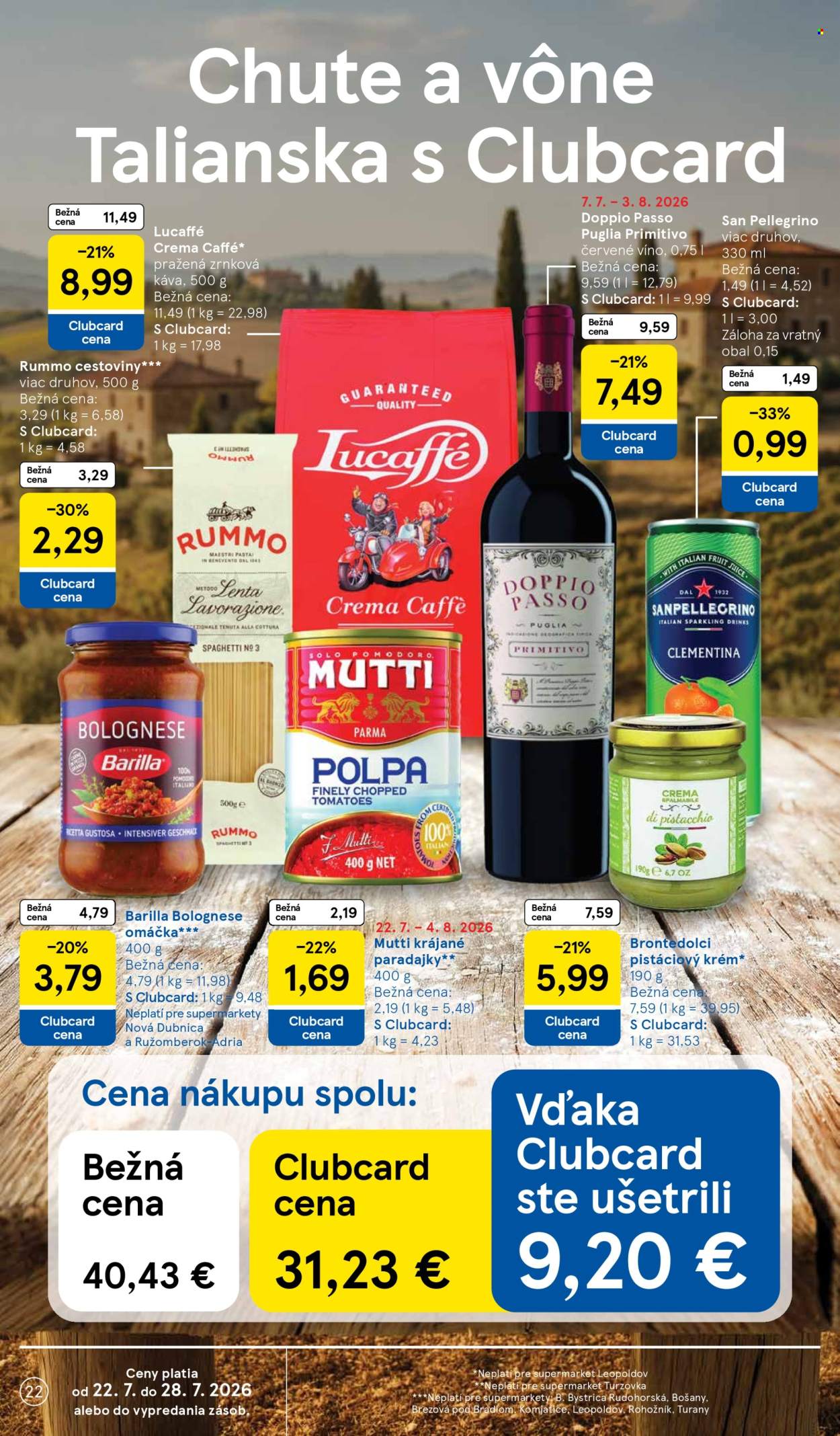 Leták TESCO supermarket - 22.7.2026 - 28.7.2026. Strana 22