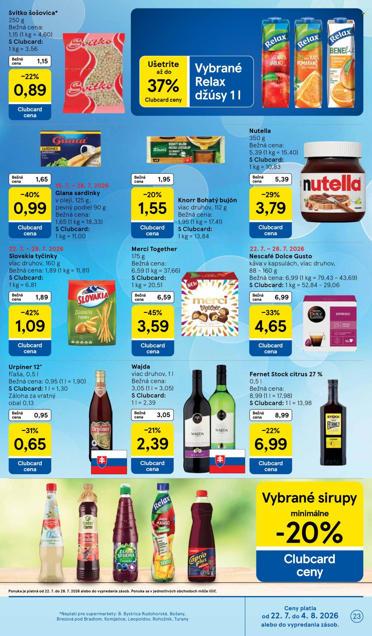 Leták TESCO supermarket - 22.7.2026 - 28.7.2026. Strana 23