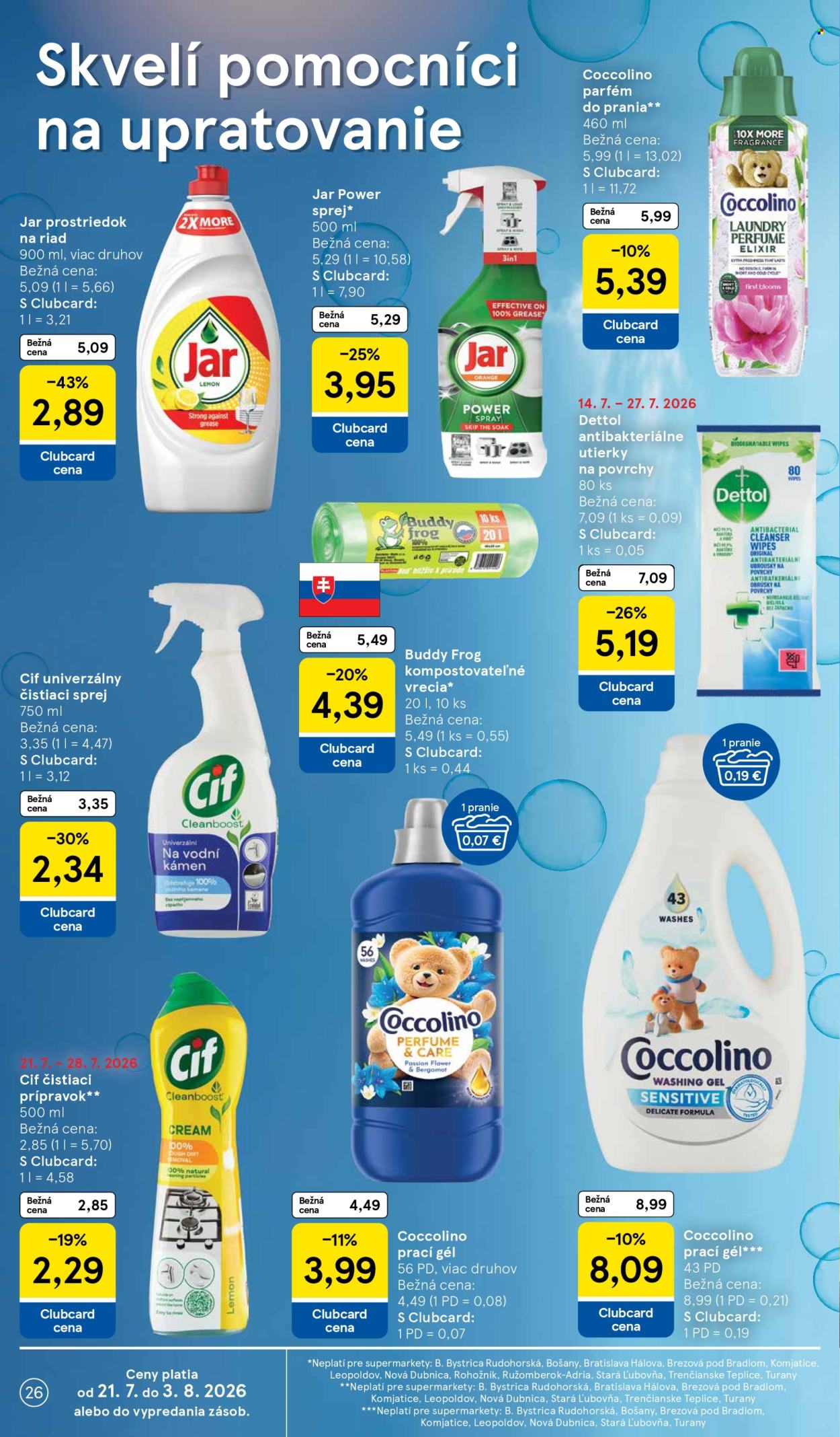 Leták TESCO supermarket - 22.7.2026 - 28.7.2026. Strana 26