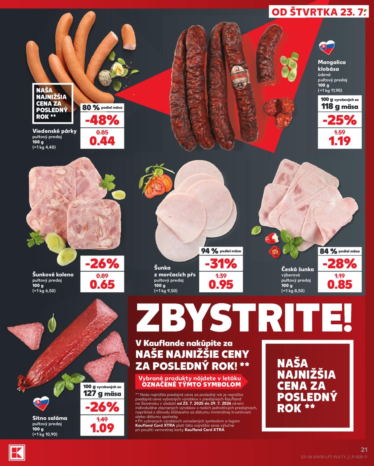 Leták Kaufland - 23.7.2026 - 29.7.2026. Strana 21