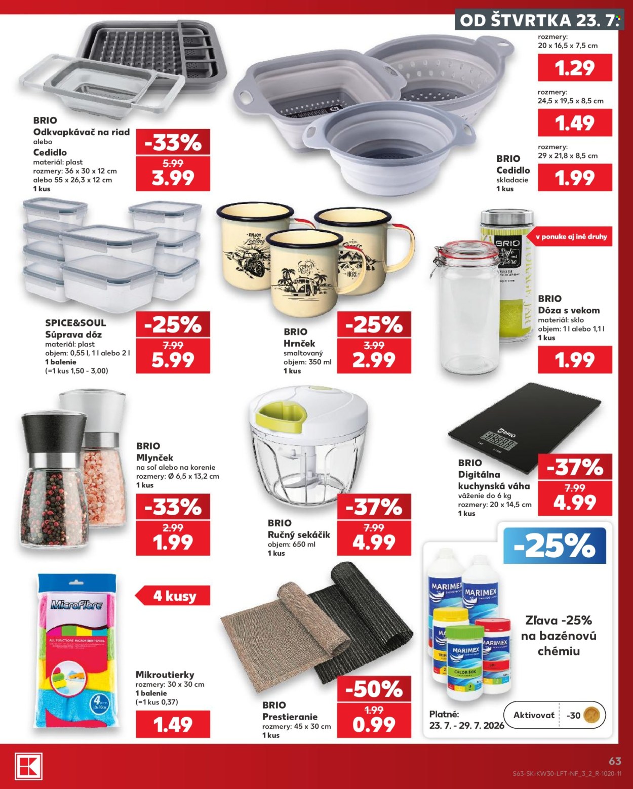 Leták Kaufland - 23.7.2026 - 29.7.2026. Strana 63