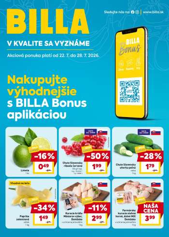 Leták Billa - 22.7.2026 - 28.7.2026.