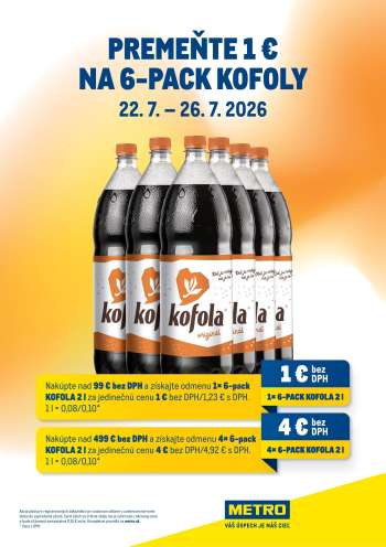 Leták Metro - 22.7.2026 - 26.7.2026.