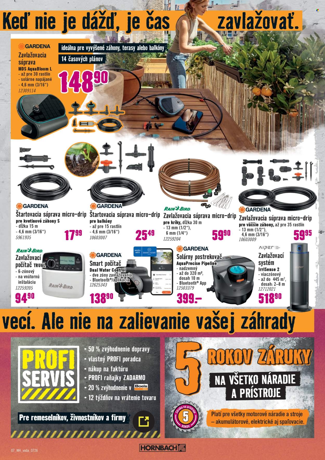 Leták Hornbach - 22.7.2026 - 5.8.2026. Strana 7