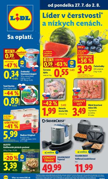 Leták Lidl - 27.7.2026 - 2.8.2026.