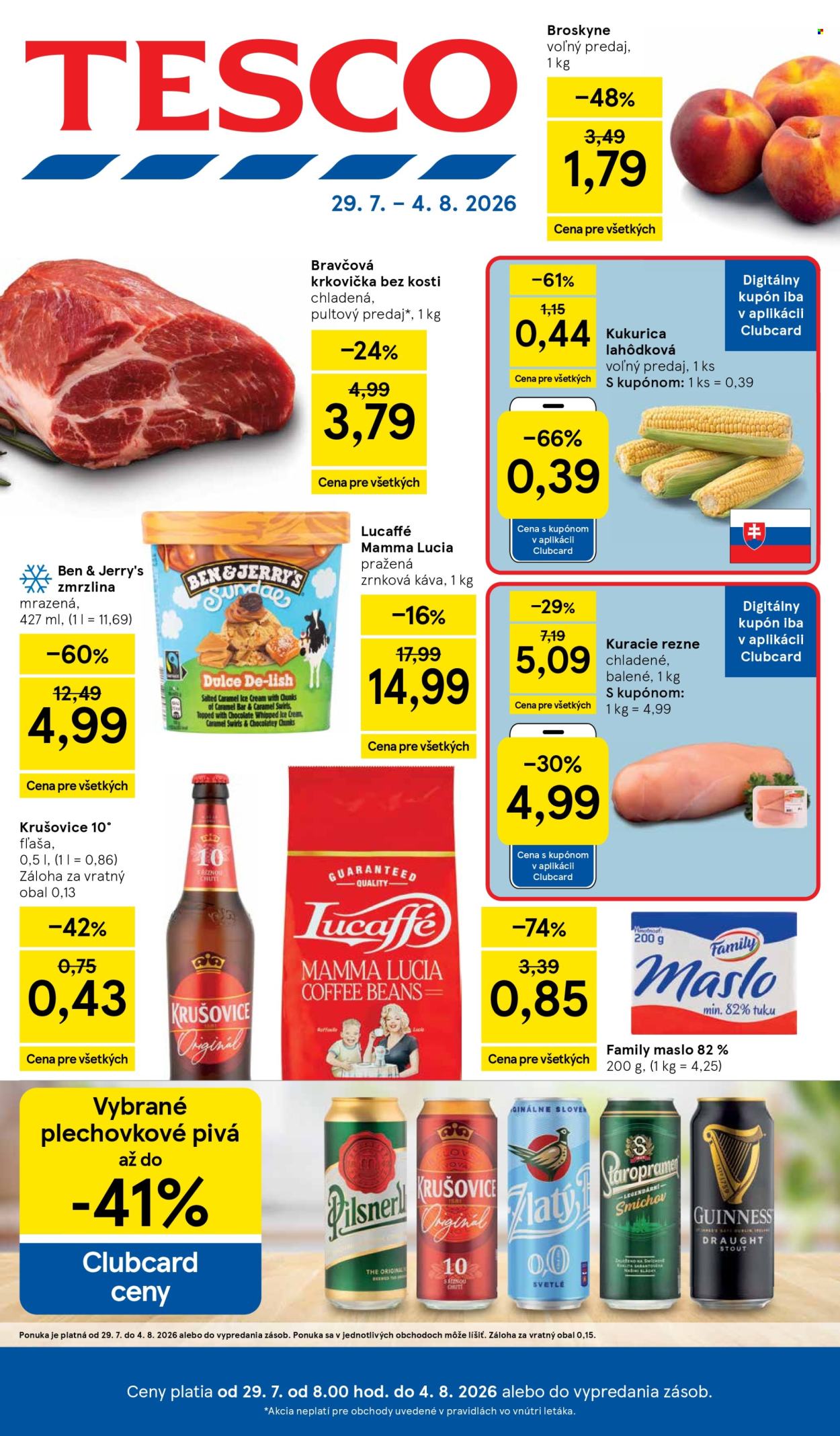 Leták TESCO - 29.7.2026 - 4.8.2026. Strana 1