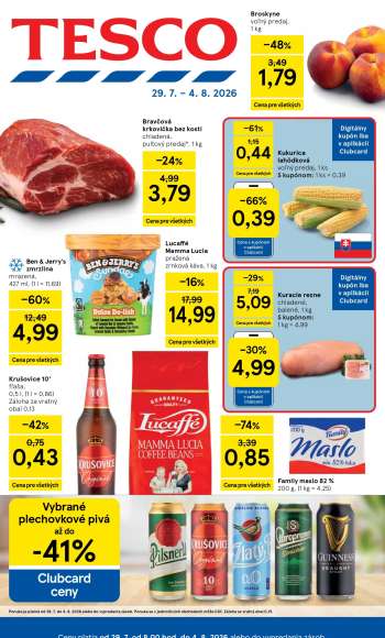 Leták TESCO - 29.7.2026 - 4.8.2026.
