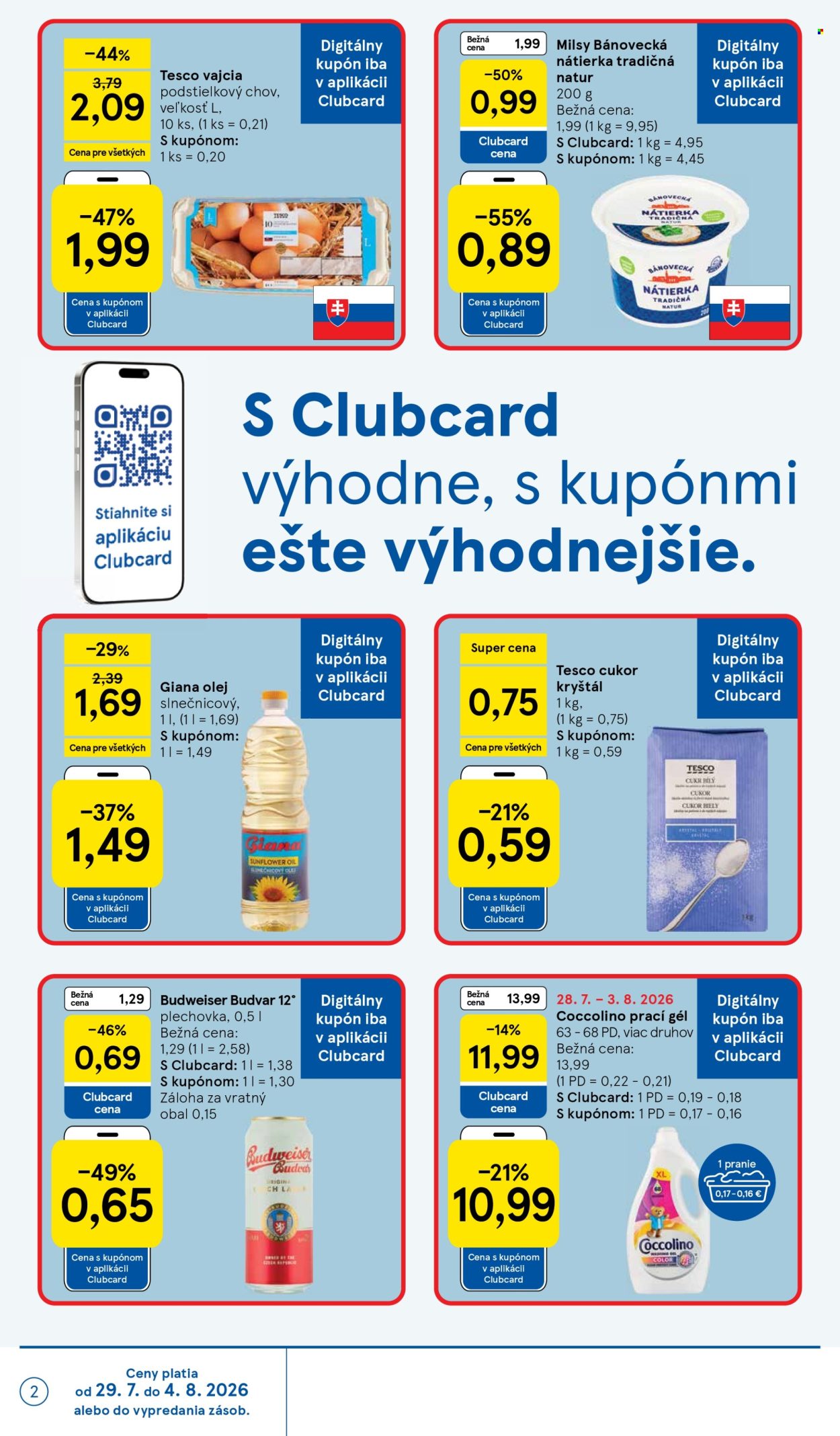 Leták TESCO - 29.7.2026 - 4.8.2026. Strana 2