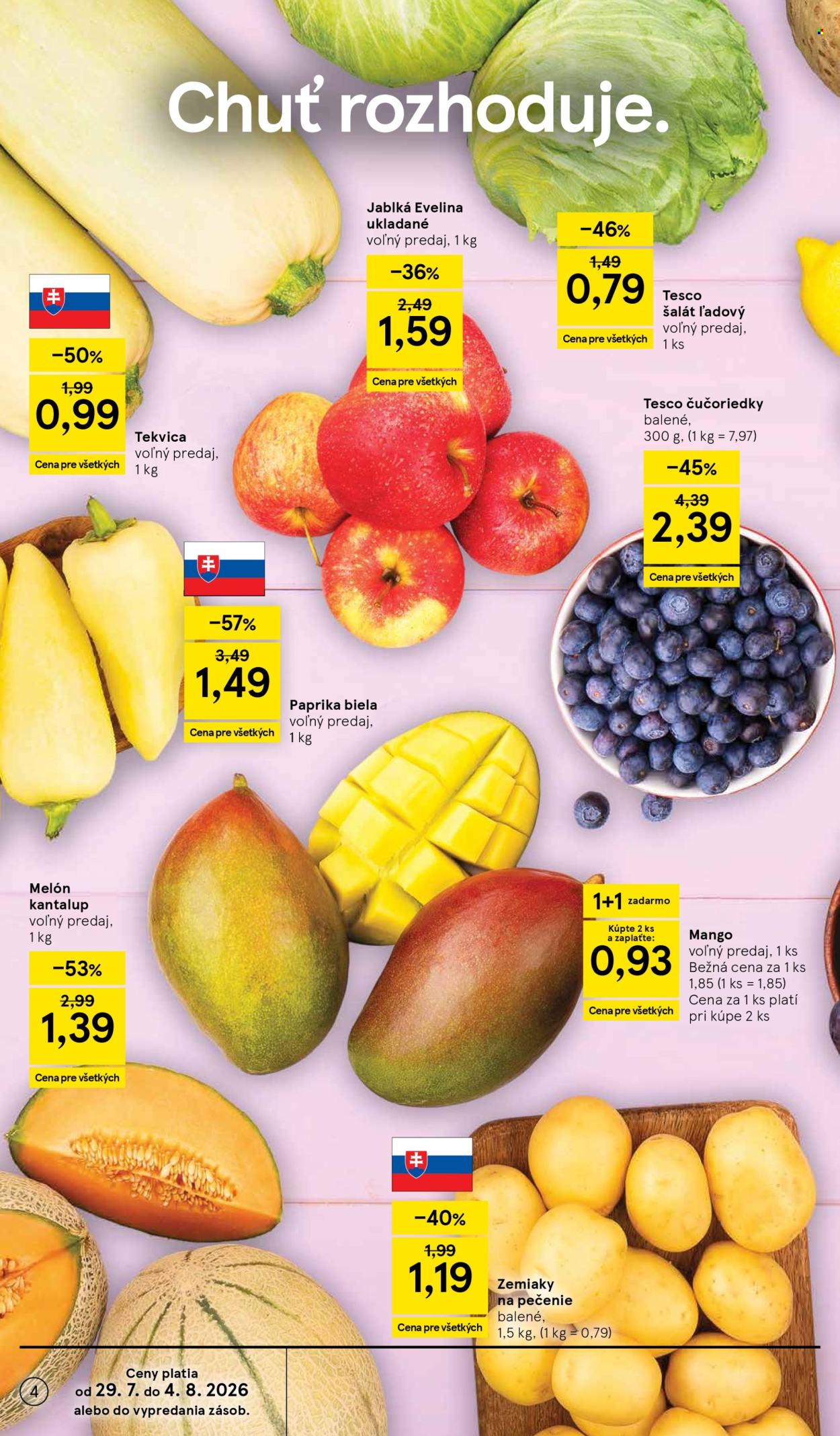 Leták TESCO - 29.7.2026 - 4.8.2026. Strana 4