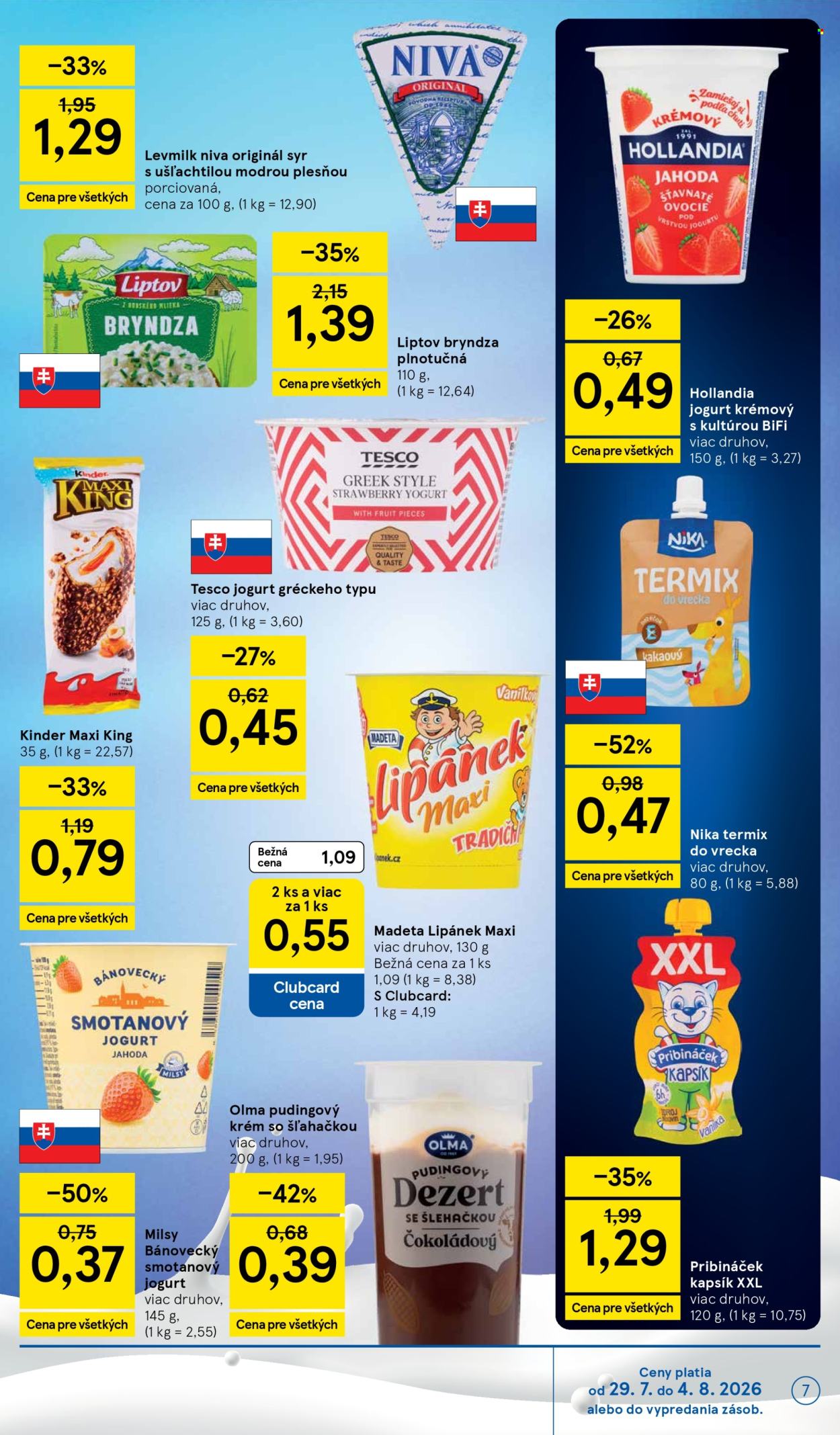 Leták TESCO - 29.7.2026 - 4.8.2026. Strana 7
