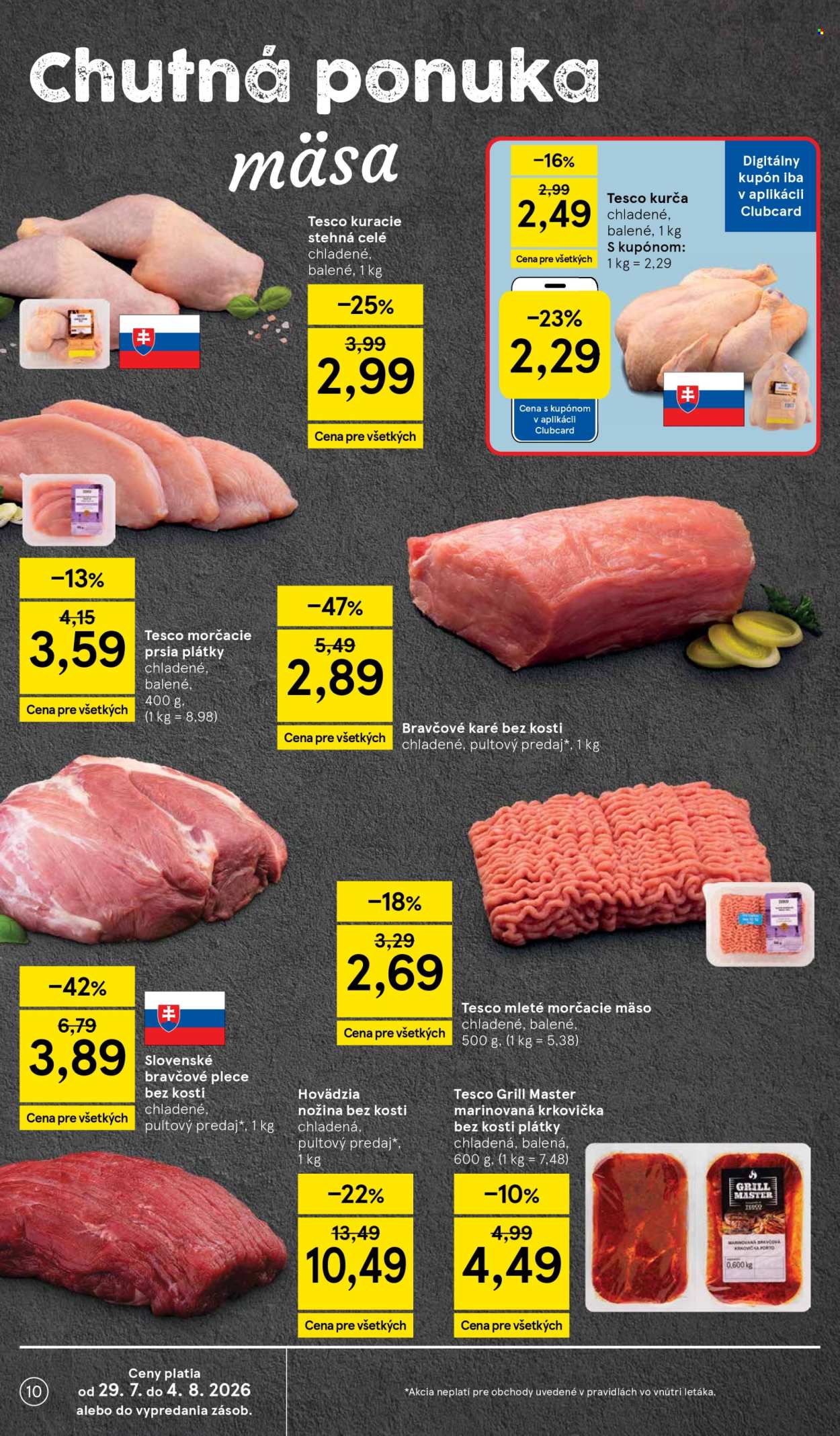 Leták TESCO - 29.7.2026 - 4.8.2026. Strana 10