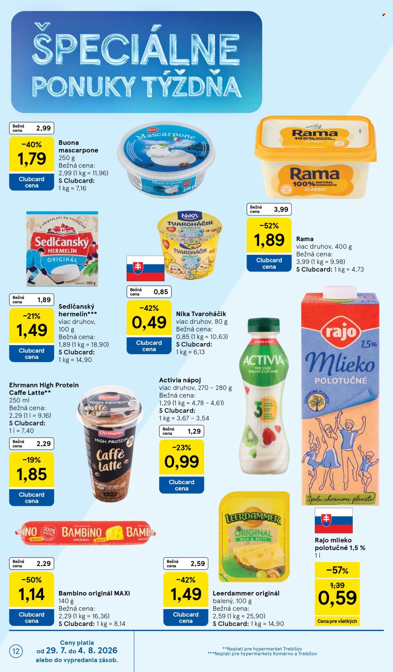 Leták TESCO - 29.7.2026 - 4.8.2026. Strana 12