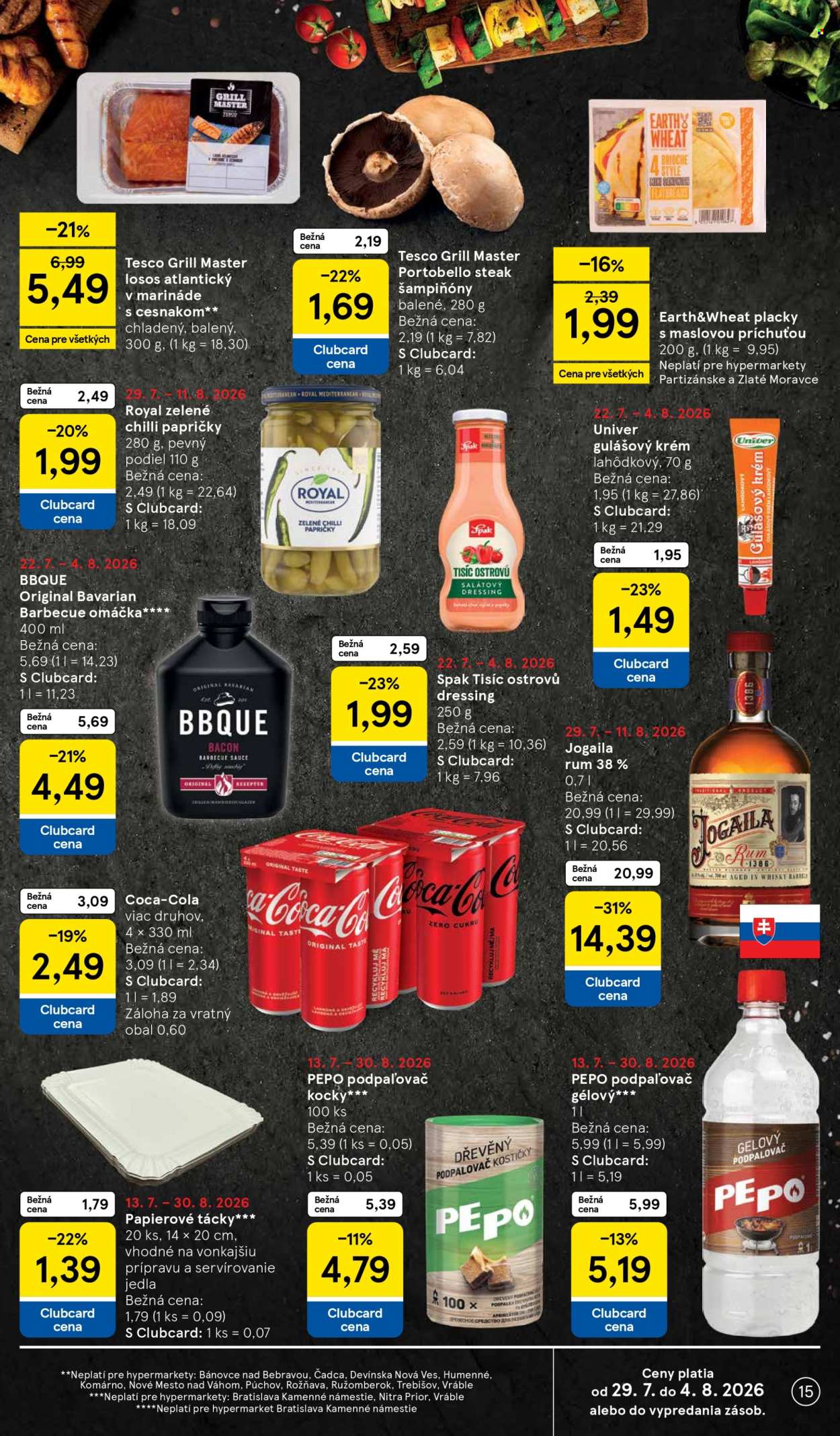 Leták TESCO - 29.7.2026 - 4.8.2026. Strana 15