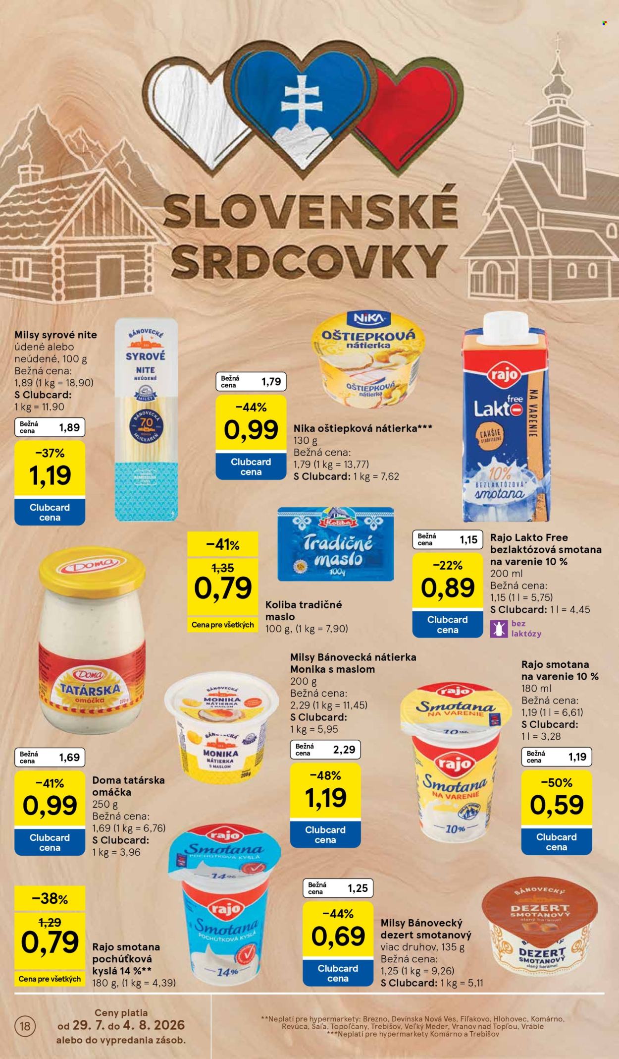 Leták TESCO - 29.7.2026 - 4.8.2026. Strana 18