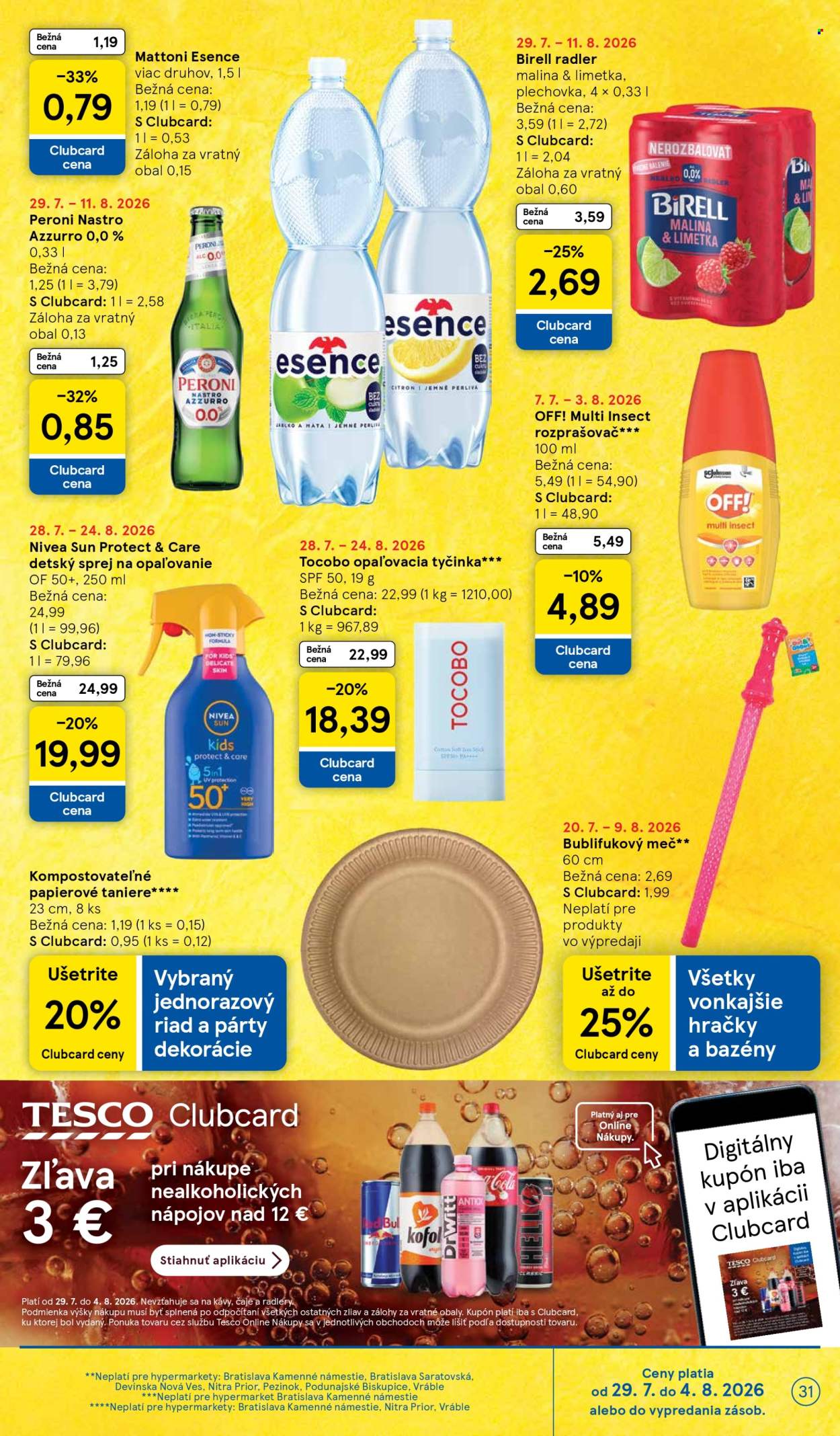 Leták TESCO - 29.7.2026 - 4.8.2026. Strana 31