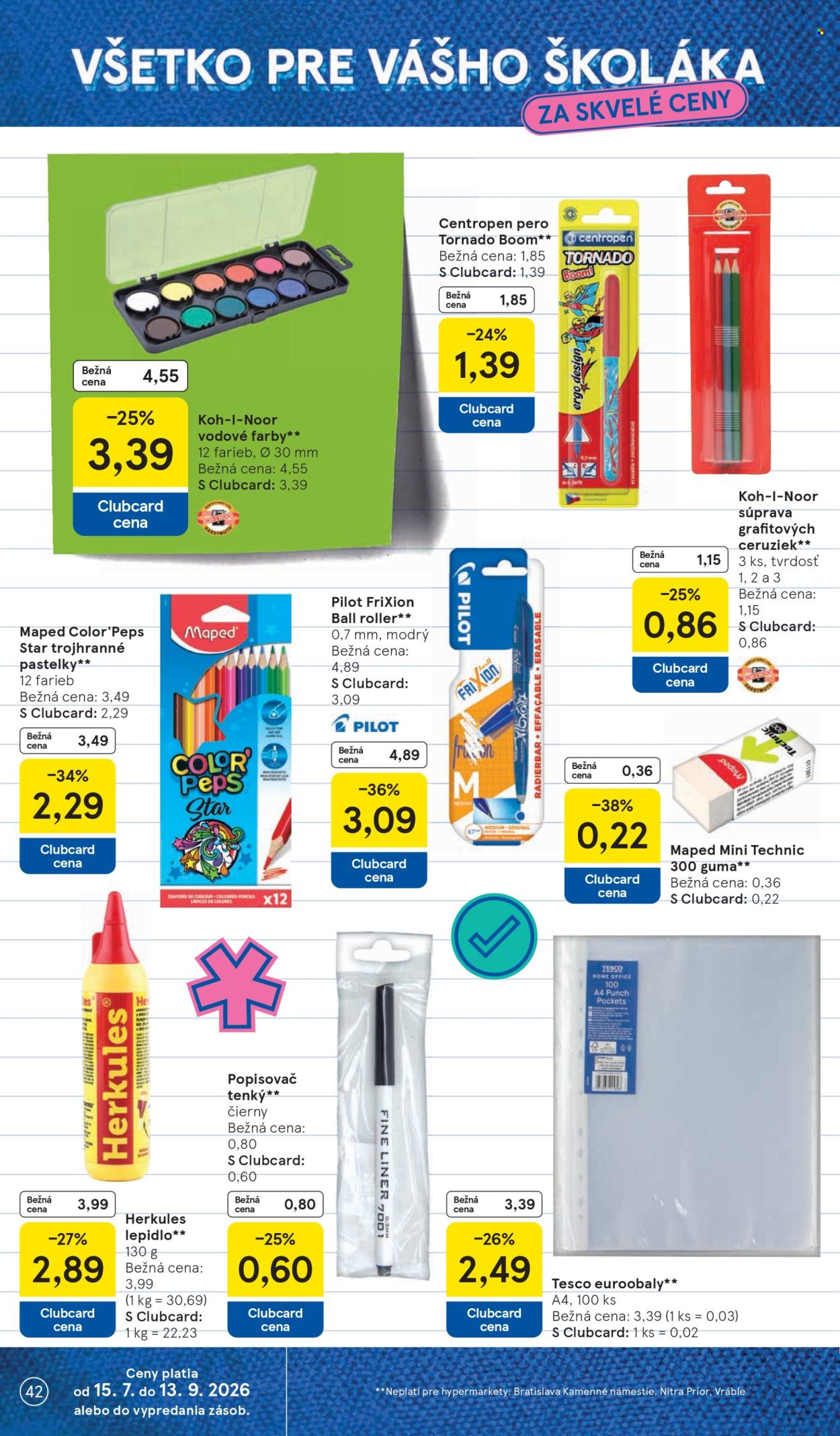 Leták TESCO - 29.7.2026 - 4.8.2026. Strana 42