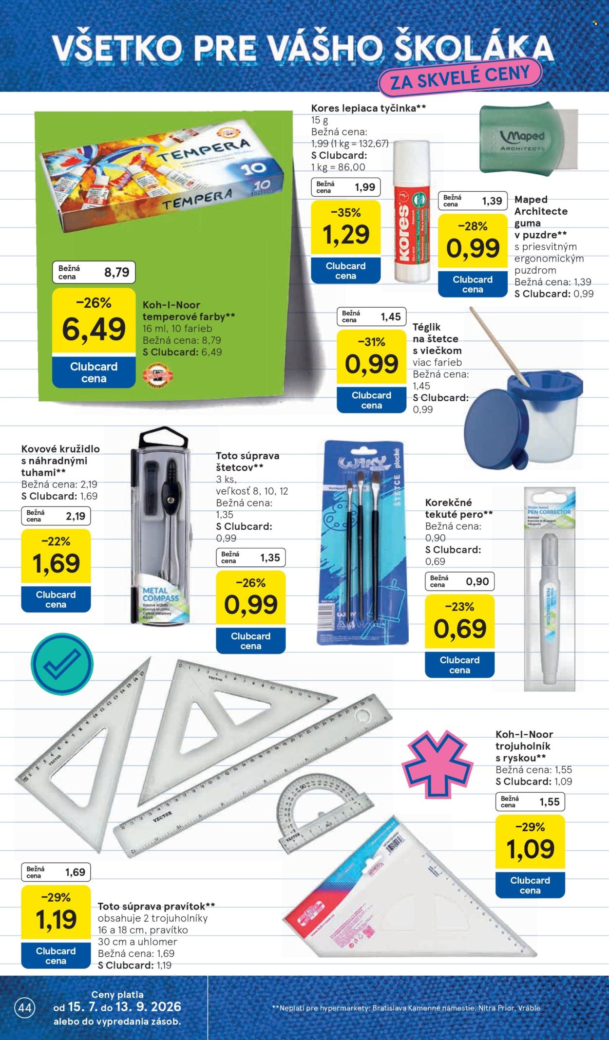 Leták TESCO - 29.7.2026 - 4.8.2026. Strana 44