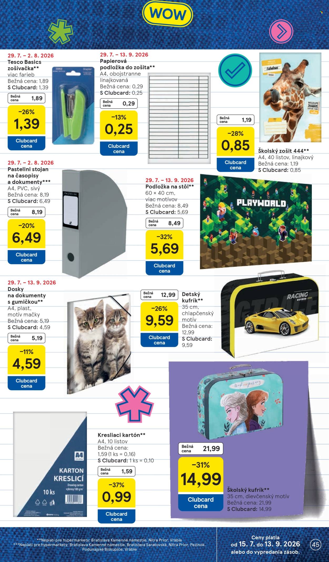 Leták TESCO - 29.7.2026 - 4.8.2026. Strana 45