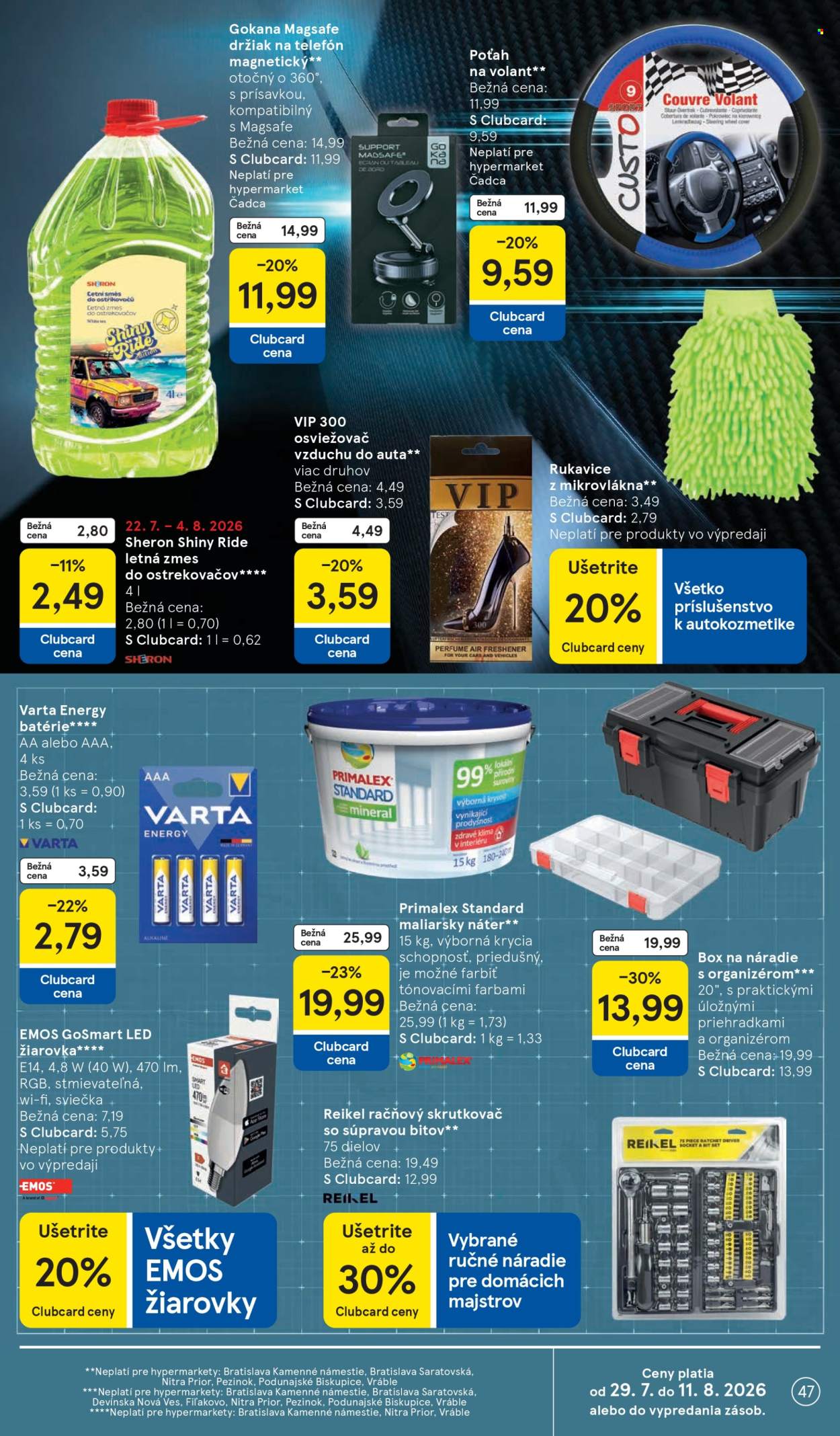 Leták TESCO - 29.7.2026 - 4.8.2026. Strana 47