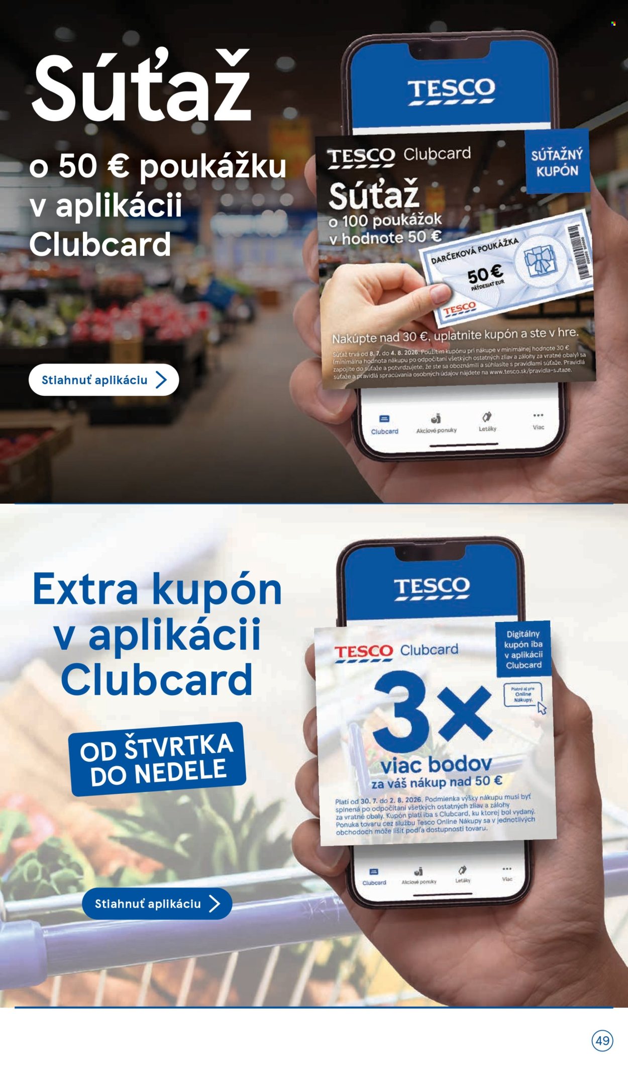 Leták TESCO - 29.7.2026 - 4.8.2026. Strana 49