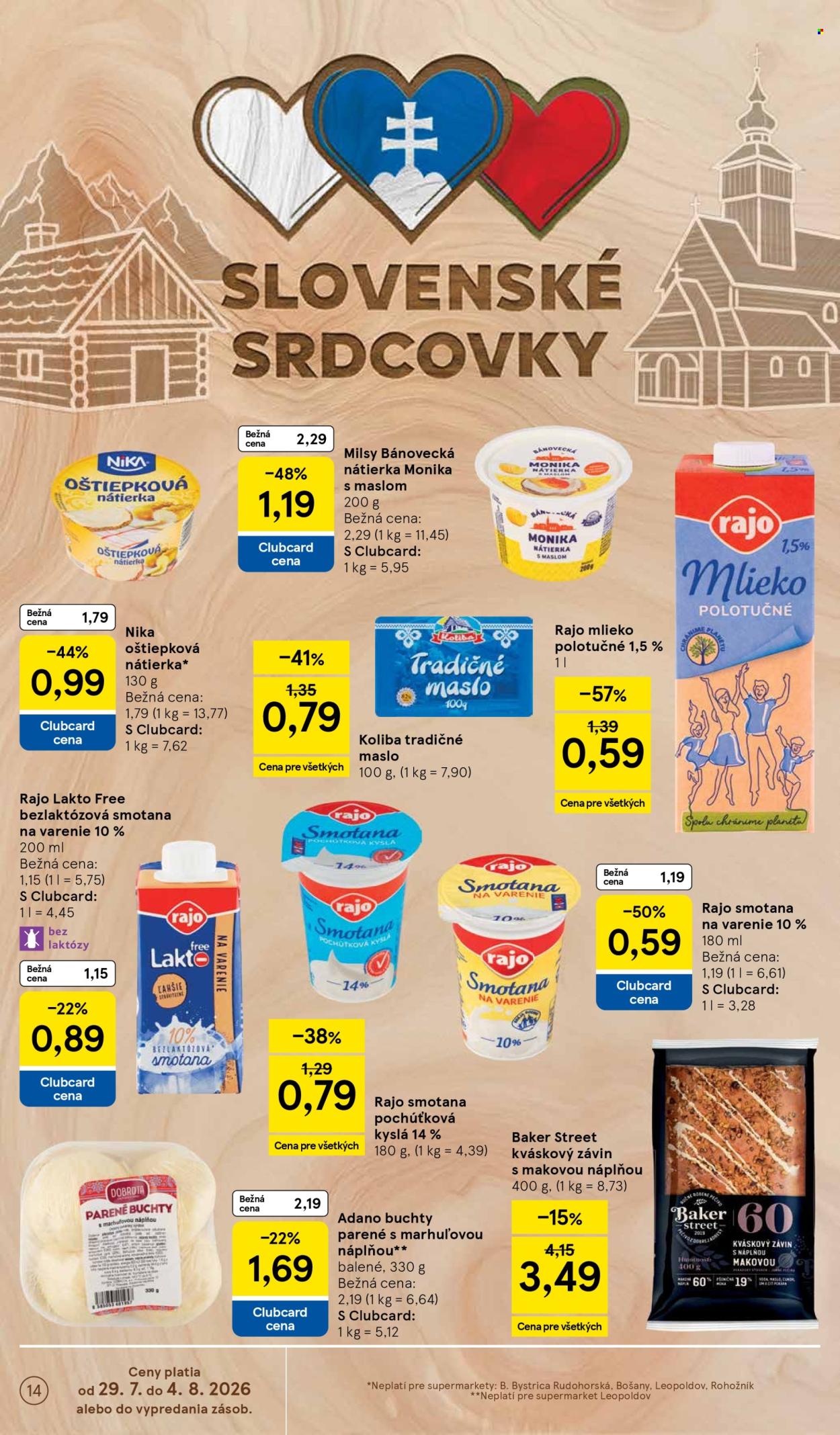 Leták TESCO supermarket - 29.7.2026 - 4.8.2026. Strana 14
