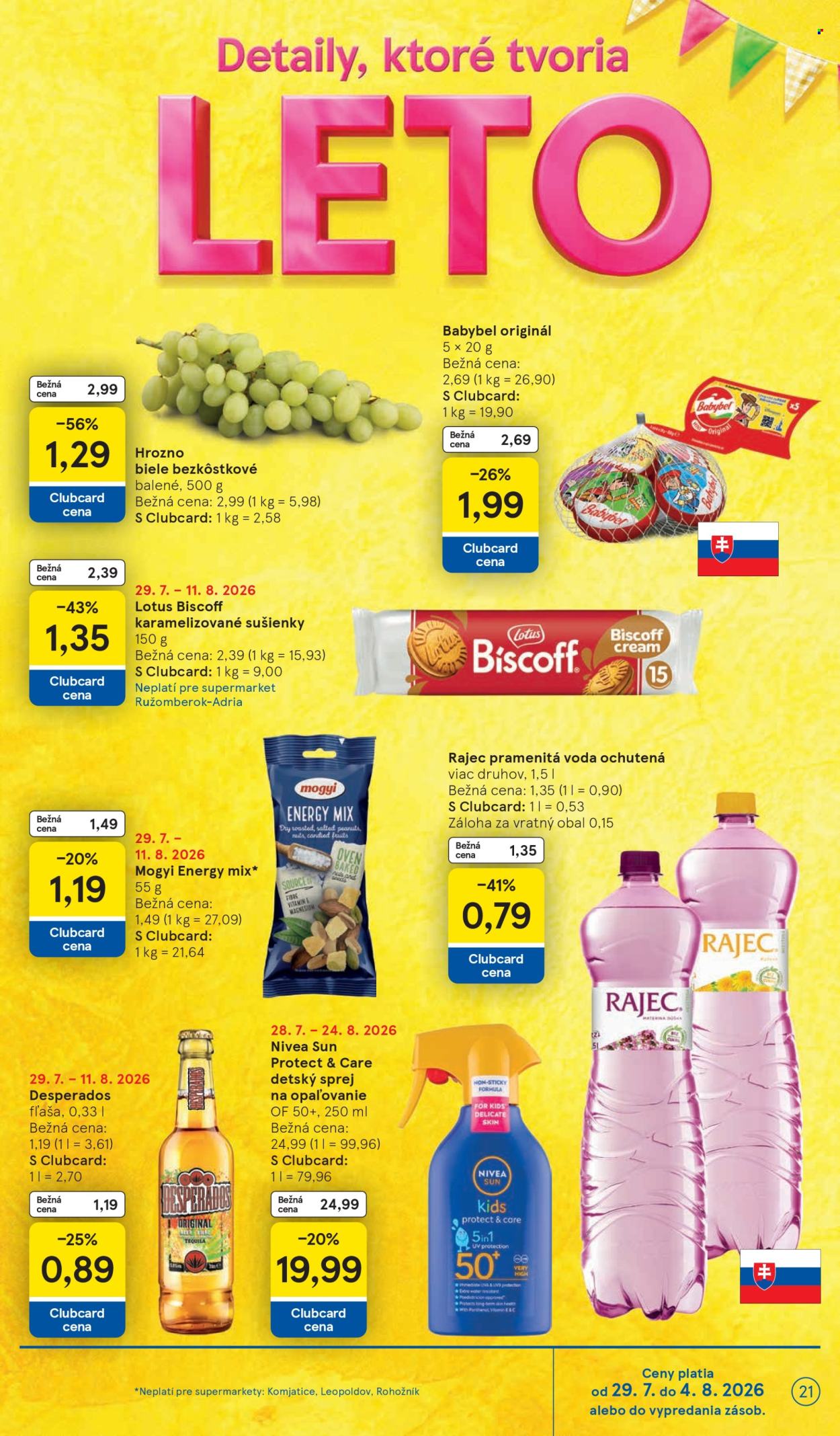 Leták TESCO supermarket - 29.7.2026 - 4.8.2026. Strana 21