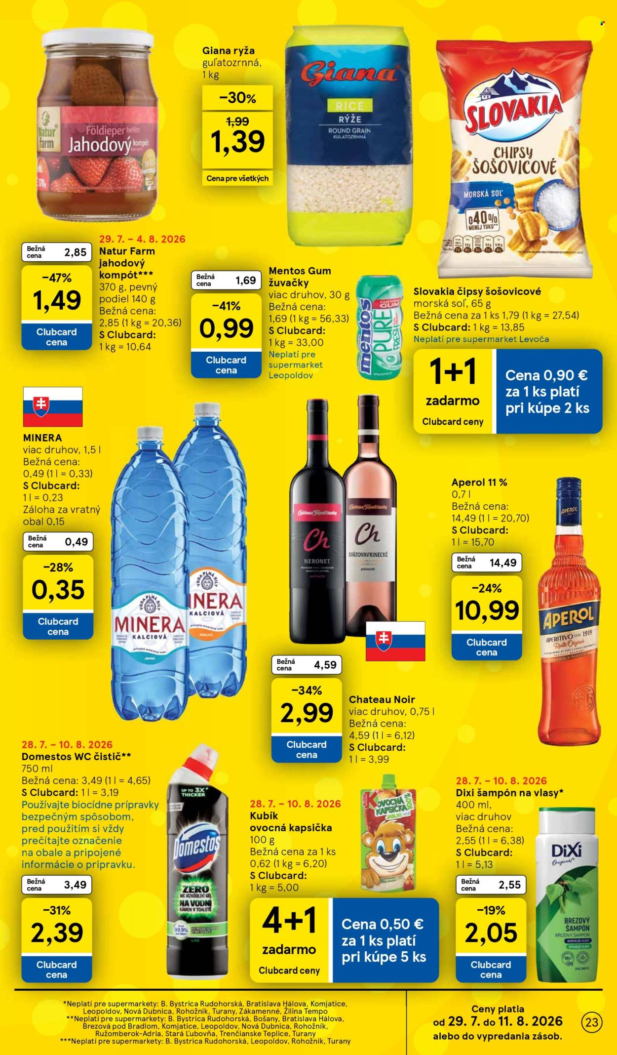 Leták TESCO supermarket - 29.7.2026 - 4.8.2026. Strana 23