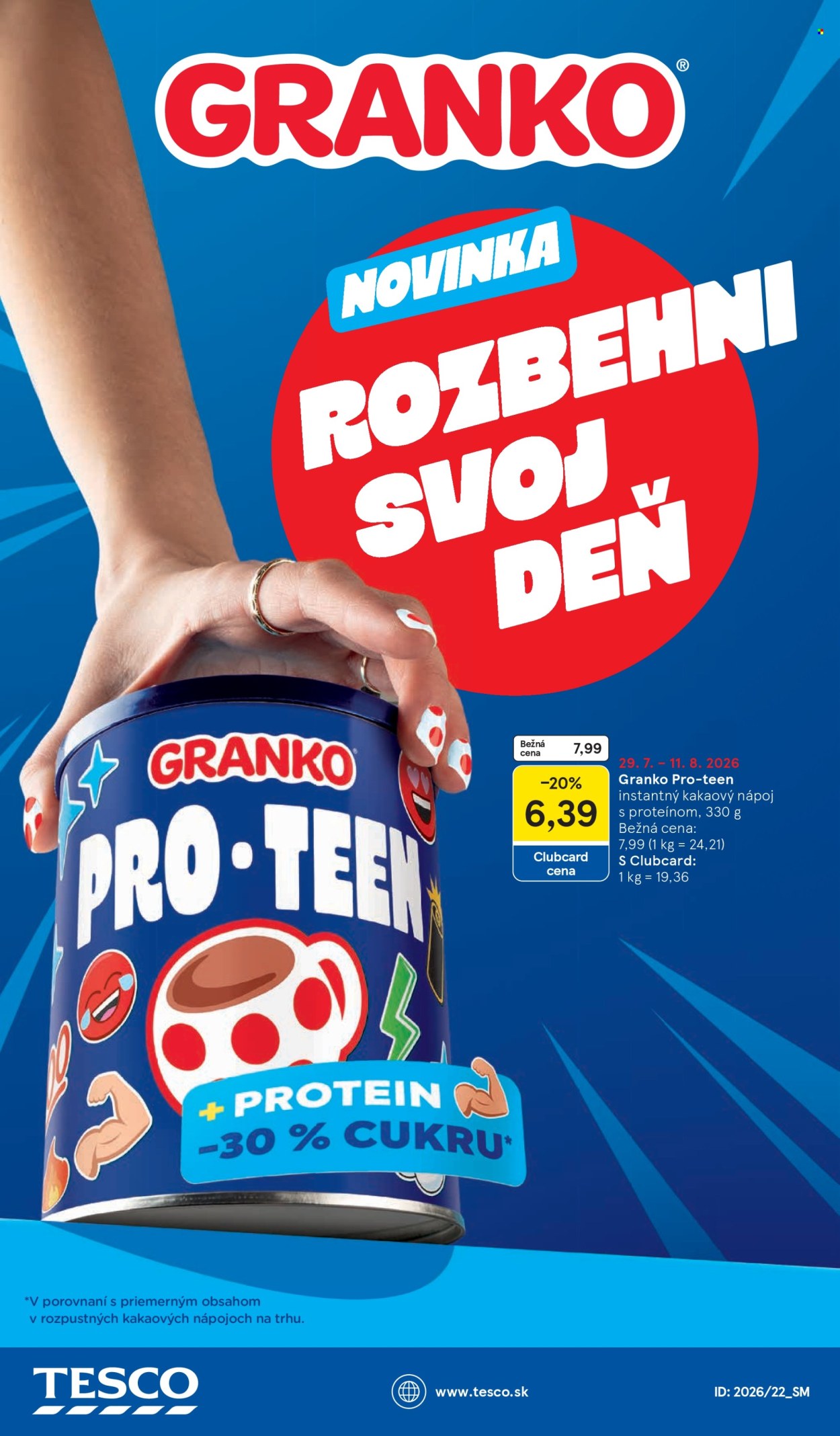 Leták TESCO supermarket - 29.7.2026 - 4.8.2026. Strana 30