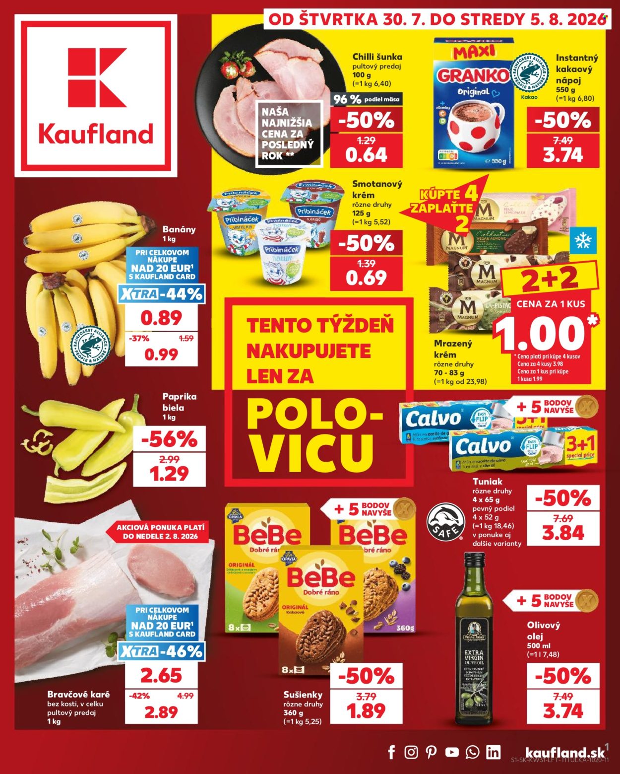 Leták Kaufland - 30.7.2026 - 5.8.2026. Strana 1