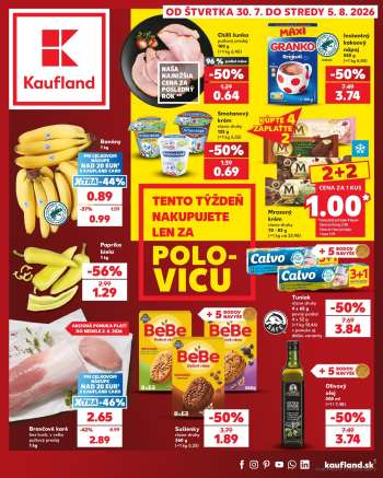Leták Kaufland - 30.7.2026 - 5.8.2026.