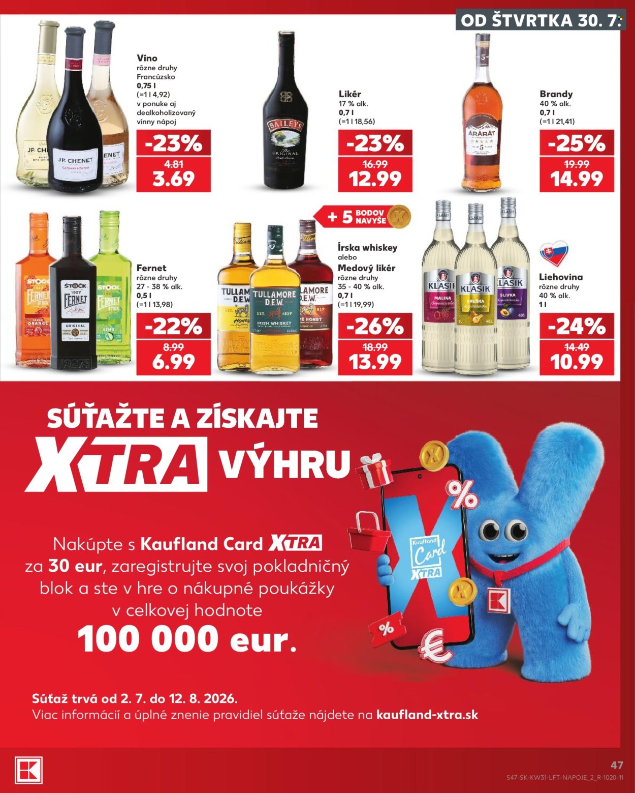 Leták Kaufland - 30.7.2026 - 5.8.2026. Strana 47