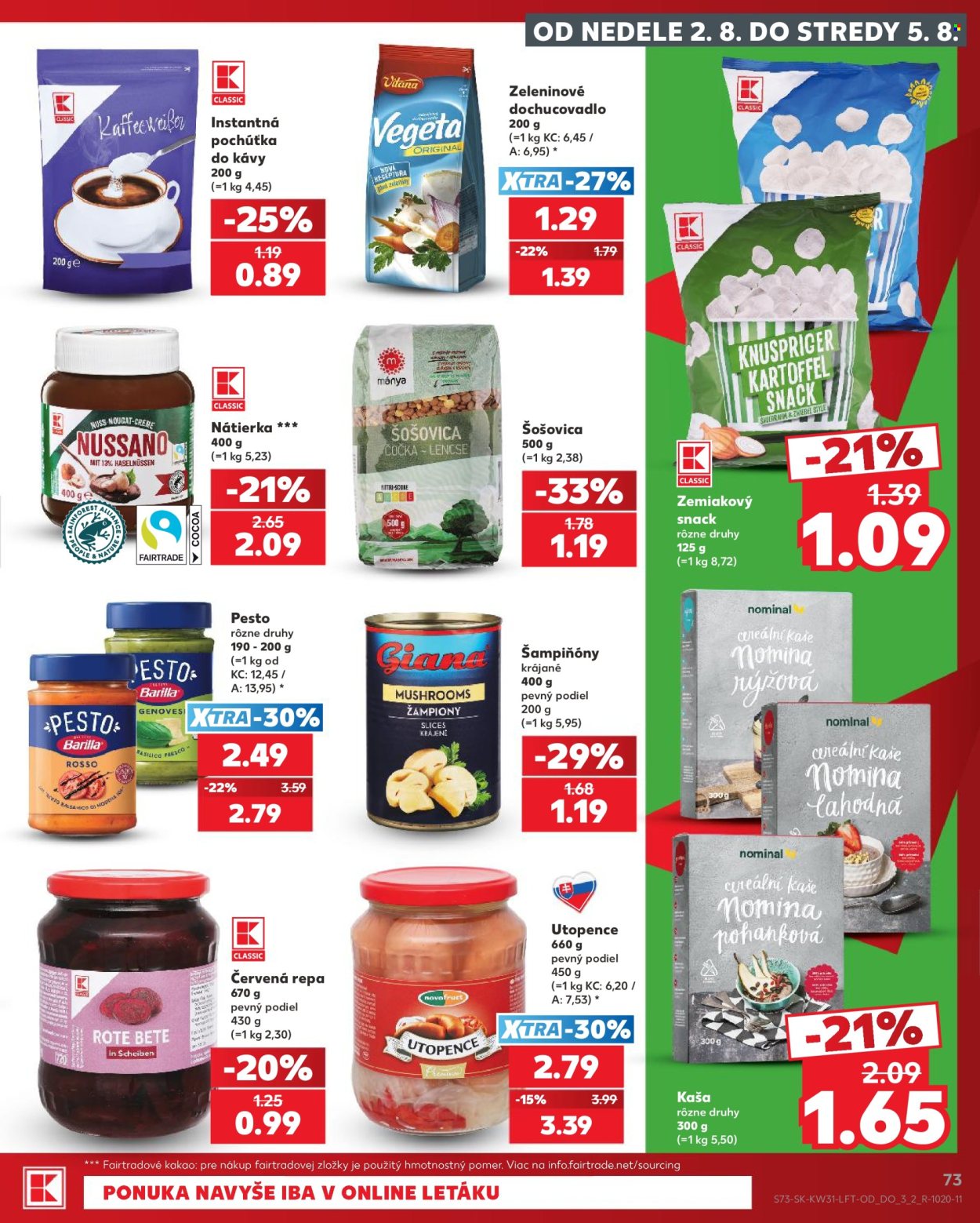 Leták Kaufland - 30.7.2026 - 5.8.2026. Strana 73