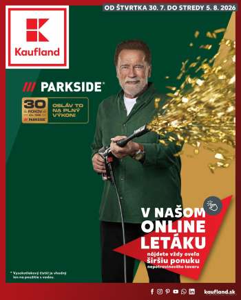 Leták Kaufland - 30.7.2026 - 5.8.2026.