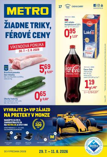 Leták Metro - 29.7.2026 - 11.8.2026.