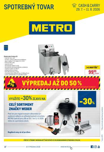 Leták Metro - 29.7.2026 - 11.8.2026.