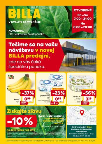 Leták Billa - 29.7.2026 - 4.8.2026.