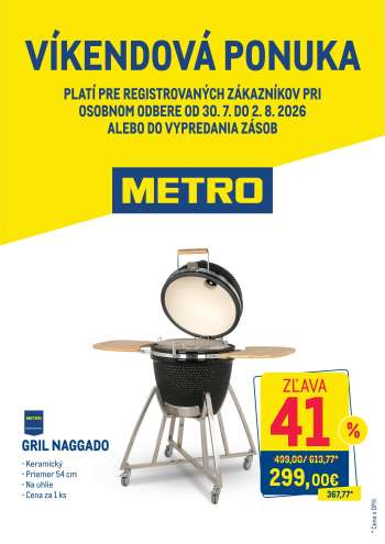 Leták Metro - 30.7.2026 - 2.8.2026.