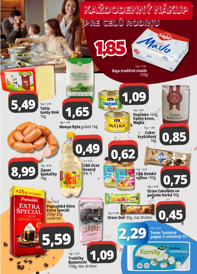 Leták CBA Komfos - 3.8.2026 - 31.8.2026. Strana 2