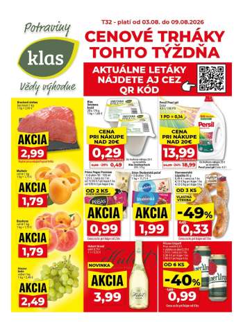 Leták Klas - 3.8.2026 - 9.8.2026.