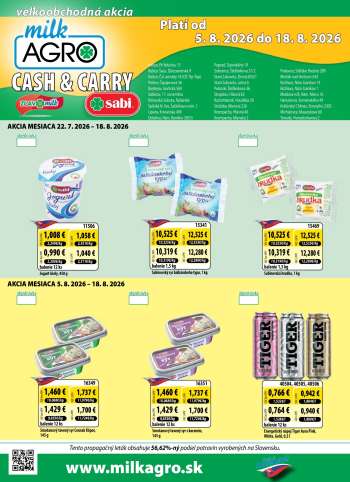 Leták Milk AGRO - 5.8.2026 - 18.8.2026.
