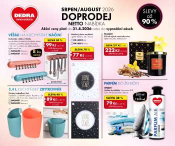 Leták Dedra - 2.8.2026 - 31.8.2026.