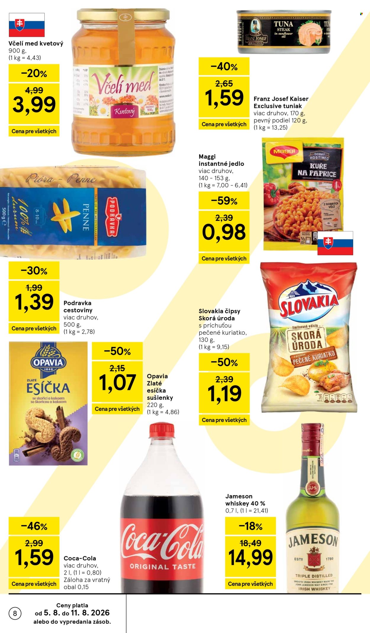 Leták TESCO - 5.8.2026 - 11.8.2026. Strana 8