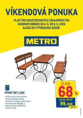 Leták Metro - 6.8.2026 - 9.8.2026.